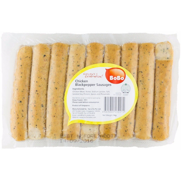 Bobo Chicken BlackPepper Sausages-Frozen Food-Bobo-Sedap.sg