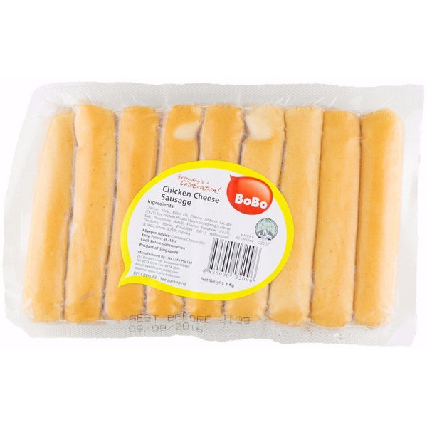 Bobo Chicken Cheese Sausage (17pcs)-Frozen Food-Bobo-Sedap.sg